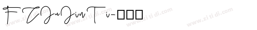 FZJuJinTi字体转换
