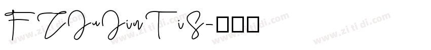 FZJuJinTiS字体转换