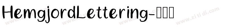 HemgjordLettering字体转换