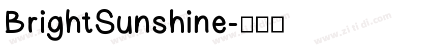 BrightSunshine字体转换