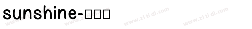 sunshine字体转换