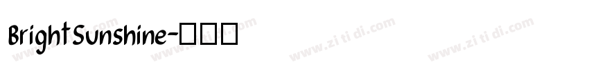 BrightSunshine字体转换