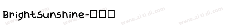 BrightSunshine字体转换