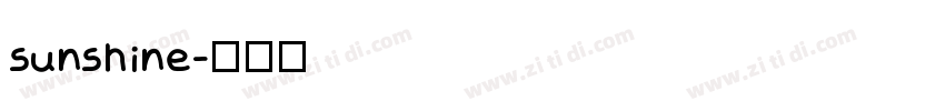 sunshine字体转换