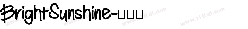 BrightSunshine字体转换