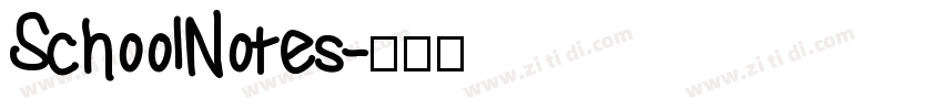 SchoolNotes字体转换