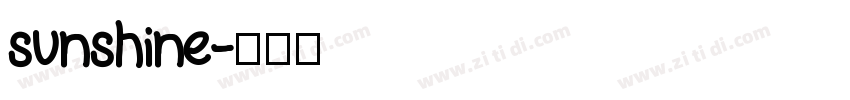 sunshine字体转换