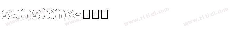 sunshine字体转换