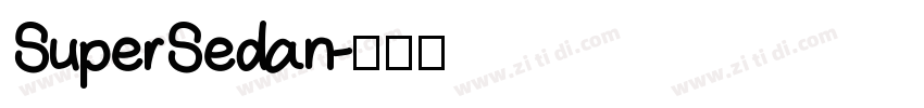 SuperSedan字体转换