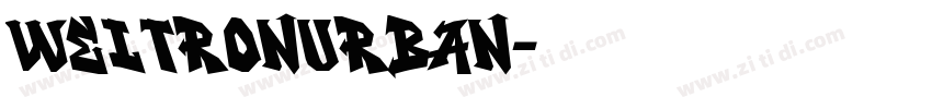 WeltronUrban字体转换