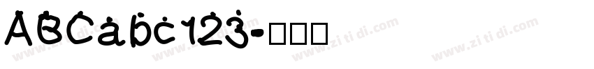 ABCabc123字体转换