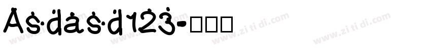 Asdasd123字体转换