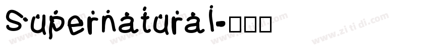 Supernatural字体转换