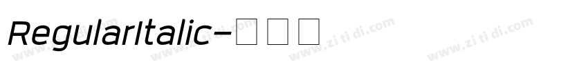 RegularItalic字体转换