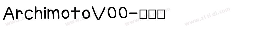 ArchimotoV00字体转换