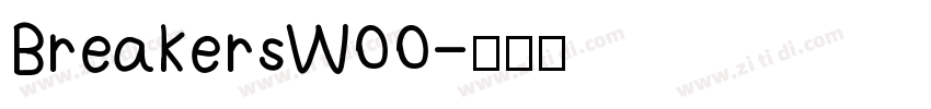 BreakersW00字体转换