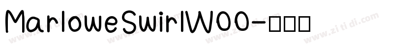 MarloweSwirlW00字体转换