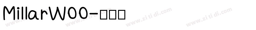 MillarW00字体转换