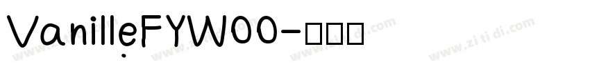 VanilleFYW00字体转换