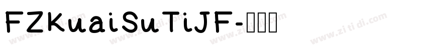 FZKuaiSuTiJF字体转换