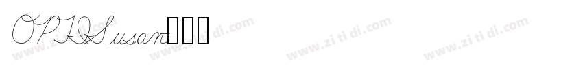 OPTISusan字体转换