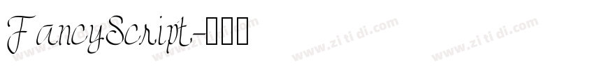 FancyScript字体转换