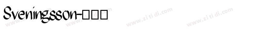 Sveningsson字体转换