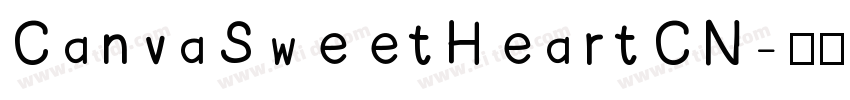 CanvaSweetHeartCN字体转换