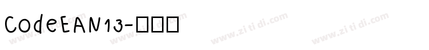 CodeEAN13字体转换