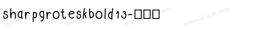 sharpgroteskbold13字体转换