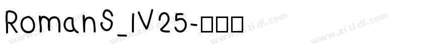 RomanS_IV25字体转换