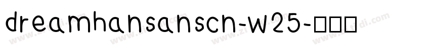 dreamhansanscn-w25字体转换