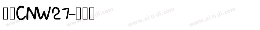 梦源CNW27字体转换
