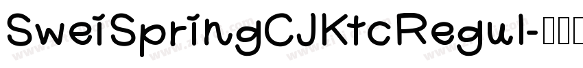 SweiSpringCJKtcRegul字体转换