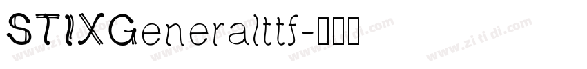 STIXGeneralttf字体转换