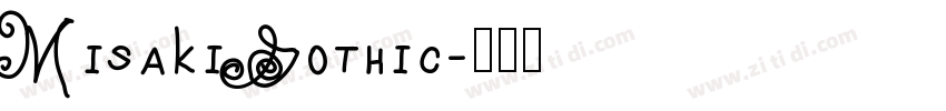 MisakiGothic字体转换