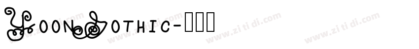 YoonGothic字体转换