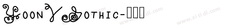 YoonVGothic字体转换