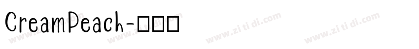 CreamPeach字体转换