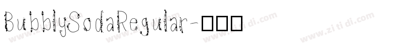 BubblySodaRegular字体转换