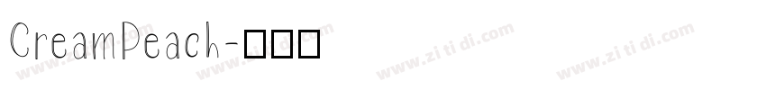 CreamPeach字体转换