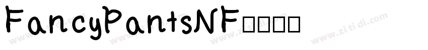 FancyPantsNF字体转换