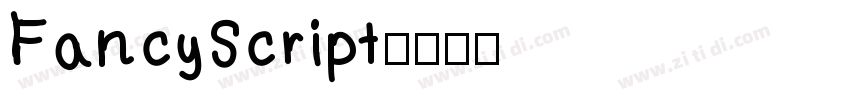FancyScript字体转换