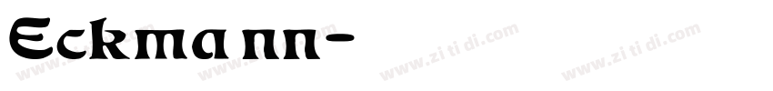 Eckmann字体转换
