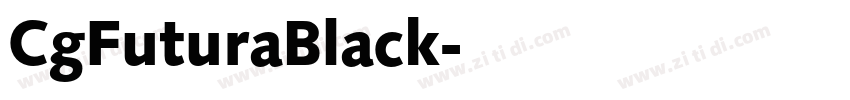 CgFuturaBlack字体转换