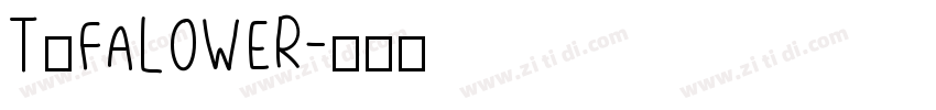 T和FALOWER字体转换