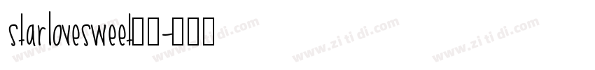 starlovesweet样品字体转换