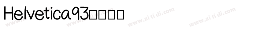 Helvetica93字体转换
