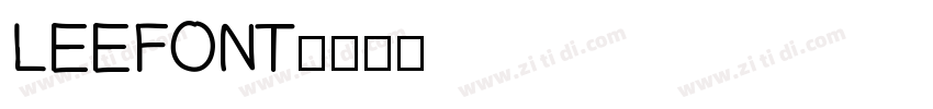 LEEFONT字体转换