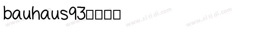 bauhaus93字体转换